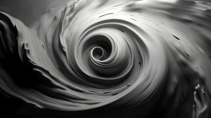 Black and white abstract finger swirl texture