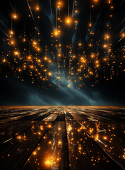 Fototapeta premium Backdrop With Illumination Of Red Spotlights For Flyers realistic image ultra hd high design 