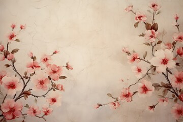 red cherry blossom - generative ai
