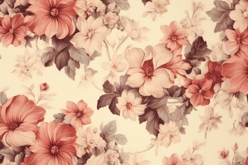 pattern with flowers - generative ai