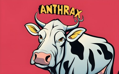 Anthrax in cows - obrazy, fototapety, plakaty