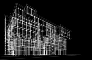 Office building 3d rendering 3d illustration