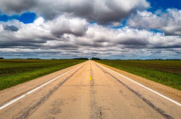 landscape with road and sky
