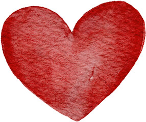 Red Watercolor Heart