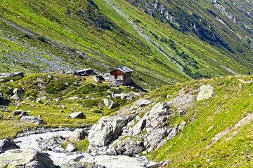 Das Lareintal, Seitental des Paznauntals in Tirol (Österreich)