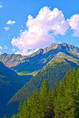 Blick vom Lareintal auf die Verwallgruppe in Tirol (Österreich)