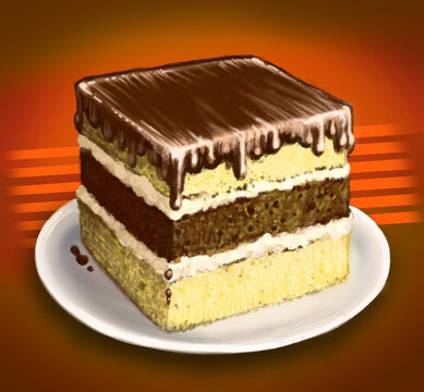 cake chocolate red hot sweet