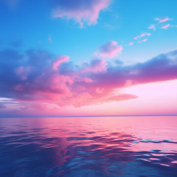 Éveil dans le paradis : Lever de soleil spectaculaire sur l'océan, une toile céleste de beauté naturelle © Another vision