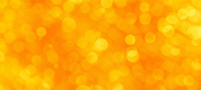 Orange, yellow bokeh background with copy space for text or your images, Suitable for seasonal, holidays, event, celebrations, Ad, Poster, Sale, Banner, Party, and various design works