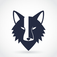 canine head simple beautyful logo