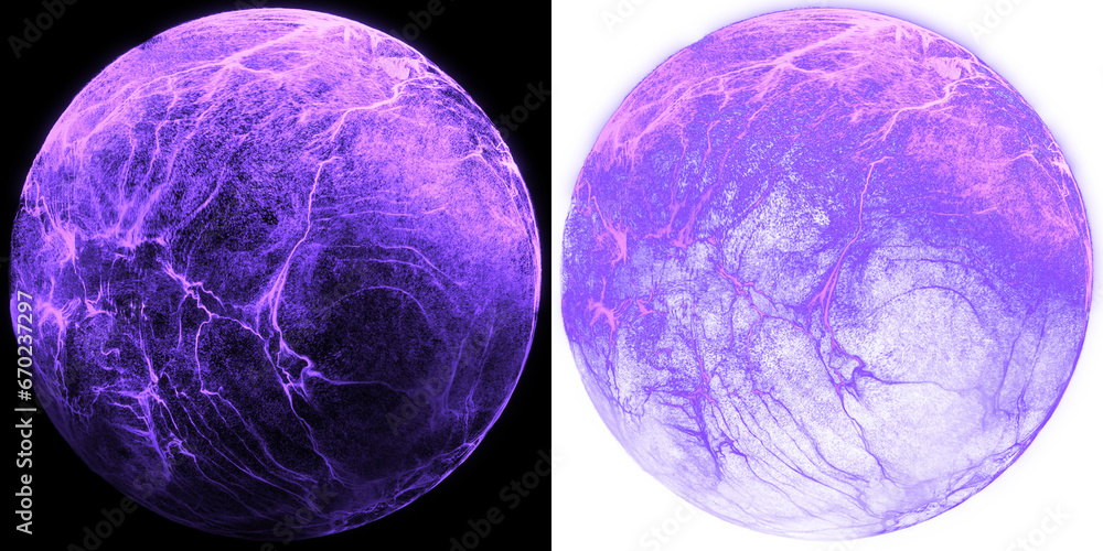 Poster an abstract orb composed of dynamic particles and radiant energy, featuring turbulent formations in 