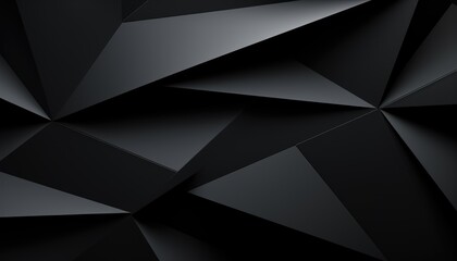 Abstract  Geometric, Matte Black Rhombus Pattern