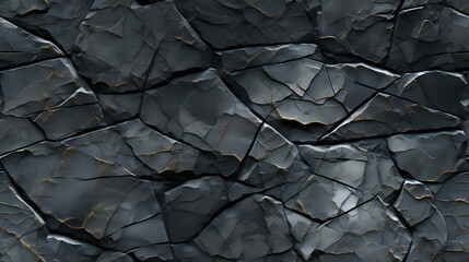 Seamless Volumetric Grey Rock Texture with Cracks