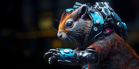 "SquirrelLience: Nuts, Bolts, and Street Beats" | Background Design | AI Generated Artwork