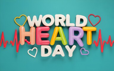 Obraz premium World Heart day