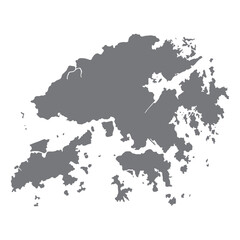 Fototapeta na wymiar Hong Kong map. Map of Hong Kong in high details