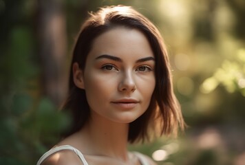 Naklejka premium portrait of a beautiful woman