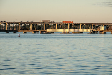 Fototapeta premium new bern north carolina town riverfront scenes