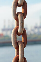 close up of a chain