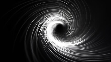 a powerful stream of light rays is collected in a spiral