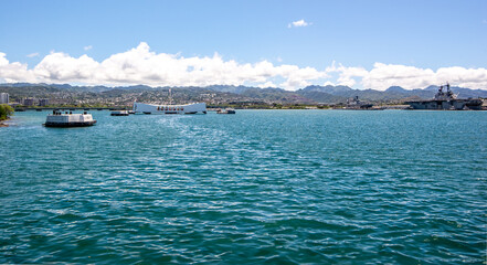pearl harbor battleship scenes in oahu hawaii