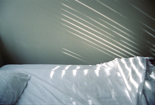 Unmade bed