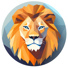 Lion in transparent background, Icon