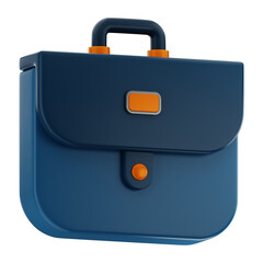 Premium hand bag finance icon 3d rendering on isolated transparent PNG