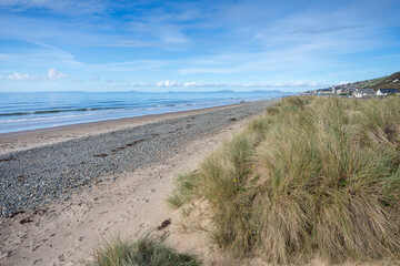 Barmouth beach and sand dunes