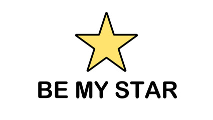template be my star for cards