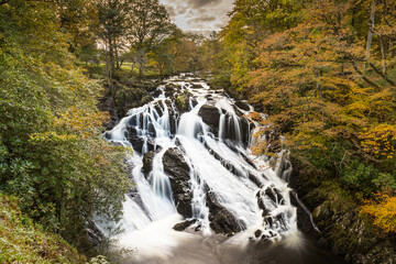 Swallow Falls at autumn - 670251854