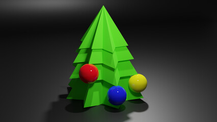 green christmas tree