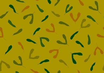 Autumn leaves seamless maple pattern for wrapping paper and fabrics and linens and kids clothes print