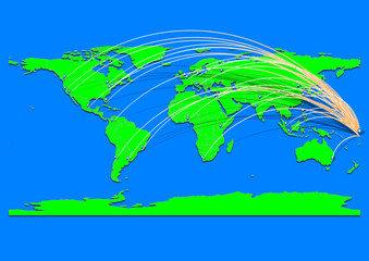 Funafuti, Tuvalu map - Concept map for Funafuti, Tuvalu on World map. Suitable for export concepts. File is suitable for digital editing and prints of all sizes.