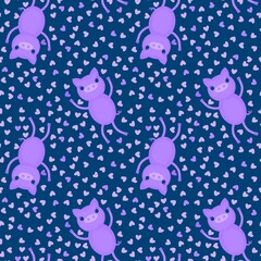 Cartoon animals seamless pigs pattern for wrapping paper and fabrics and kids clothes print and festive