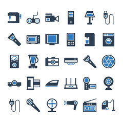 Electronic devices Icon Set Sign Symbol
