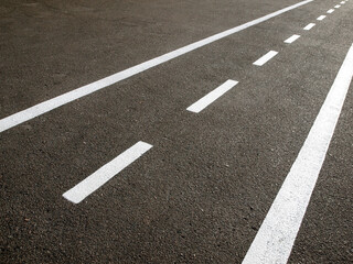 Dedicated road lane for bicycles