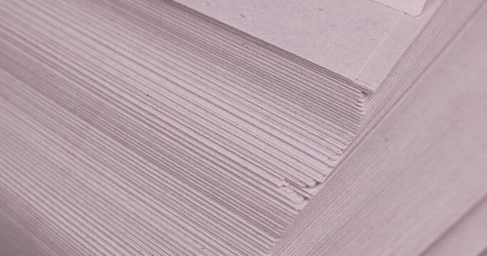 grey low-quality thin paper from recycled waste, paper used for writing recycled paper from recycled materials