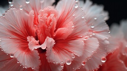 A close-up of a Crystal Carnation, its intricate patterns and texture beautifully captured in