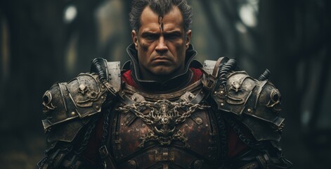 Person in medieval armor