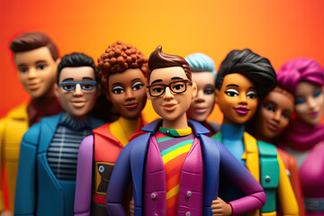 Support LGBTQ in toys rights embrace diversity.