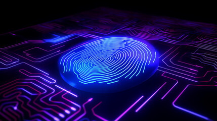 fingerprint on circuit board