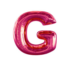 Inflatable symbol. letter g