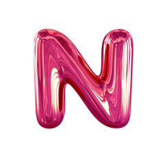 Inflatable symbol. letter n