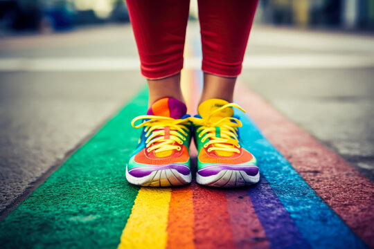 LGBTQ in the fitness blogging world concept , rights embrace diversity