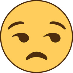 Obraz premium Judging Emoji vector Illustration full color simple - graphic resource