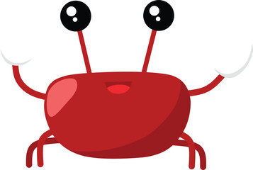 Crabs Mascot Character Cartoon Vector Illustration