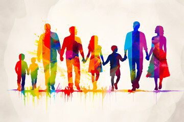 Support LGBTQ in family rights embrace diversity.