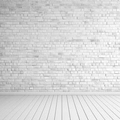 Fototapeta premium white brick wall texture wallpaper with a copy space