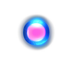 Pink symbol glowing around the edges